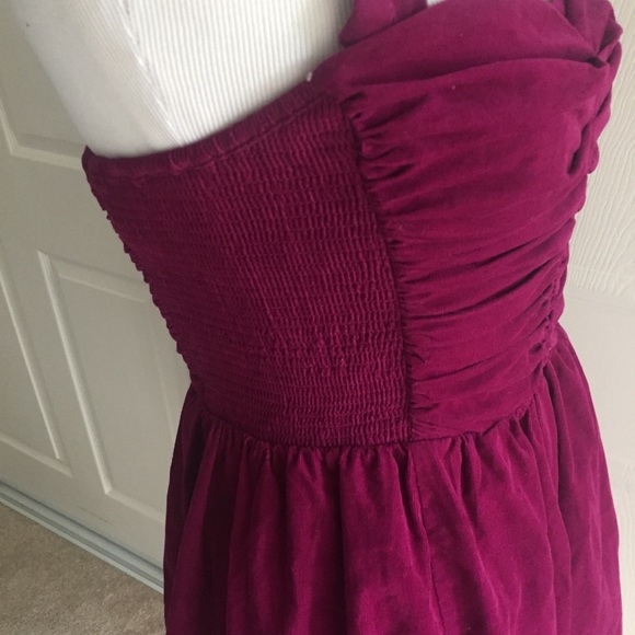 Anthropology HD in Paris Fuchsia Corduroy Dress  2 - Picture 5 of 8